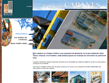 Tablet Screenshot of couleurs-cabanes.metiers-art.com